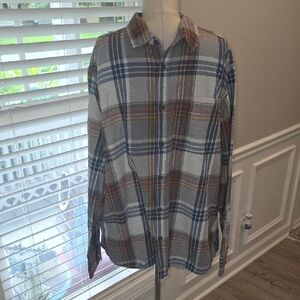 Eddie Bauer Multicolor Plaid Button Down Shirt